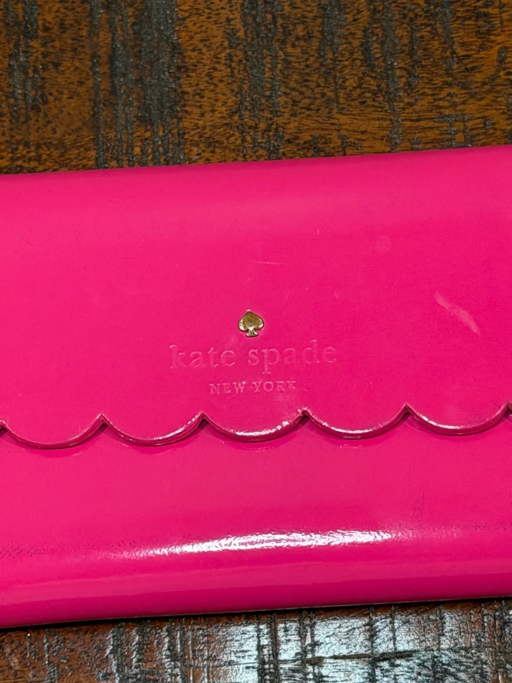 Kate Spade Hot Pink Scalloped Wallet